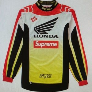 Supreme Honda Fox Racing Moto Jersey Top Red